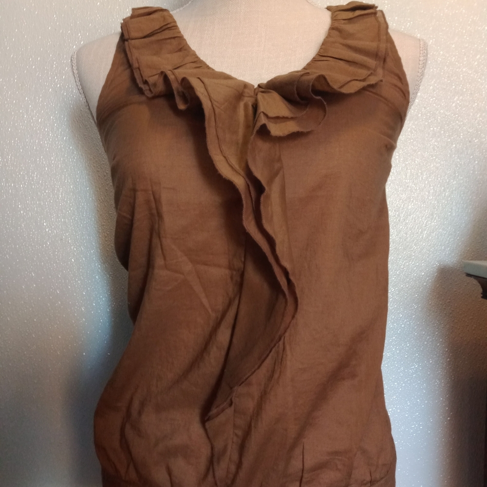 Loft Tank Ruffled Blouse - Picture 2 of 9